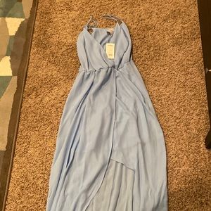 Baby blue high low dress- never worn!